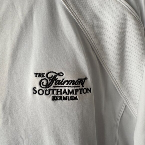 Cutter & Buck DryTec White 1/4 Zip - The Fairmont Southampton Bermuda X-Large - Picture 4 of 13
